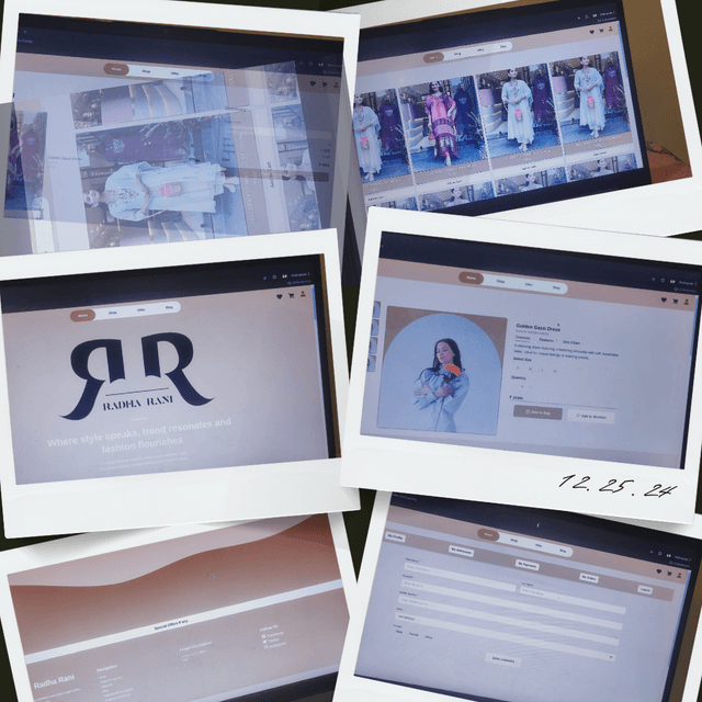 Radha Rani - Web page & Mobile App Solution